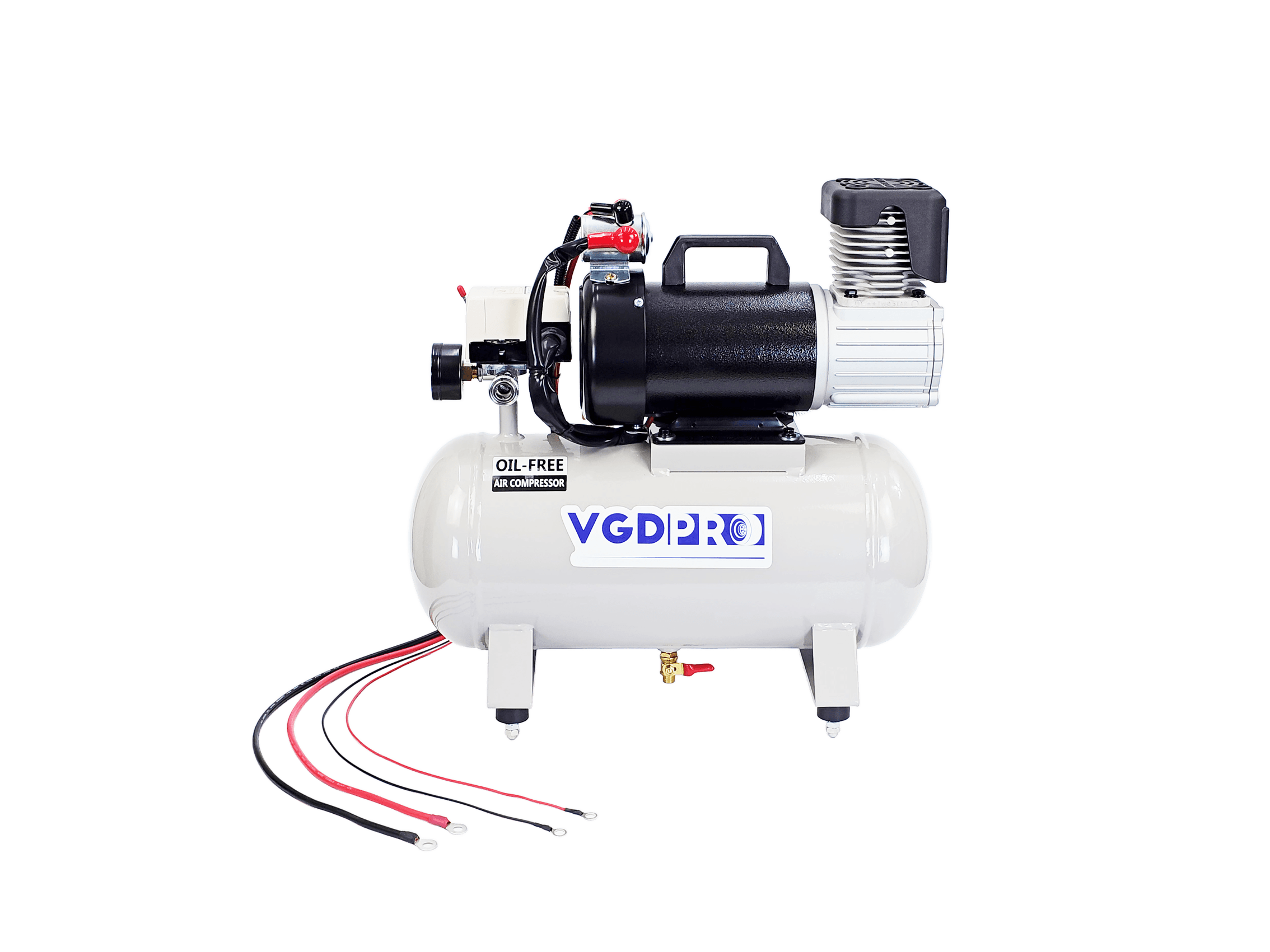 VGDPRO 24V DC Oil Free Weatherproof Air Compressor with 12 Liter Tank Onboard Series - Image 2