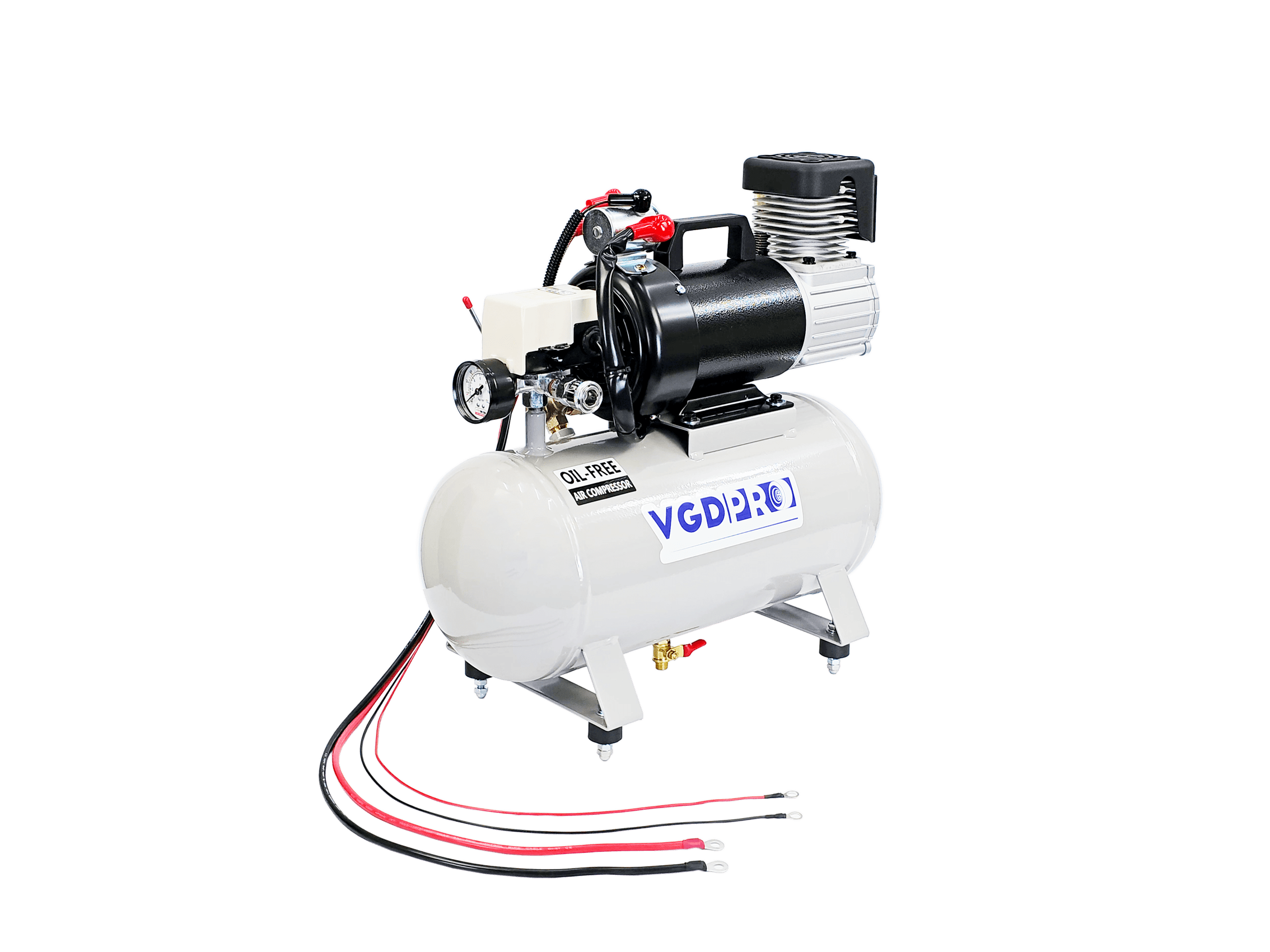 VGDPRO 24V DC Oil Free Weatherproof Air Compressor with 12 Liter Tank Onboard Series - Image 3