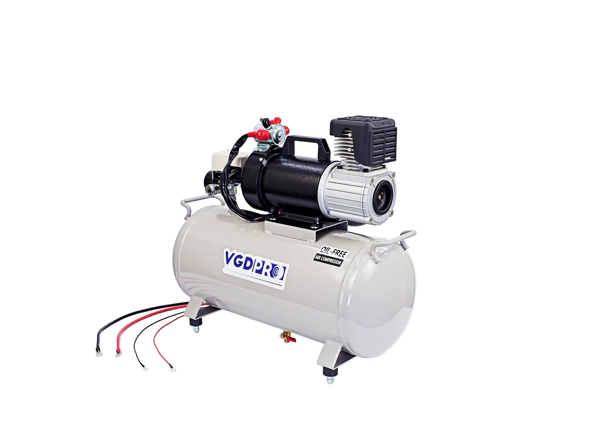 VGDPRO 24V DC Oil Free Weatherproof Air Compressor with 25 Liter Tank Onboard Series
